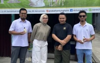 Kadin Kaltim jadi pelopor usaha sektor Peternakan, Putri Kunjungi Outlet Susu Kambing Etawa