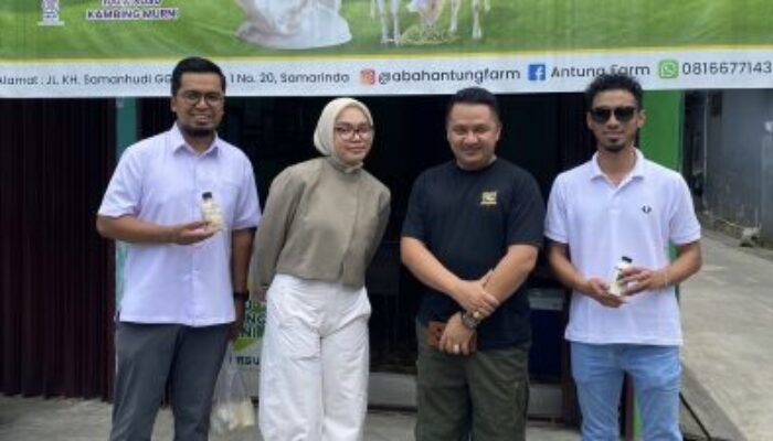 Kadin Kaltim jadi pelopor usaha sektor Peternakan, Putri Kunjungi Outlet Susu Kambing Etawa